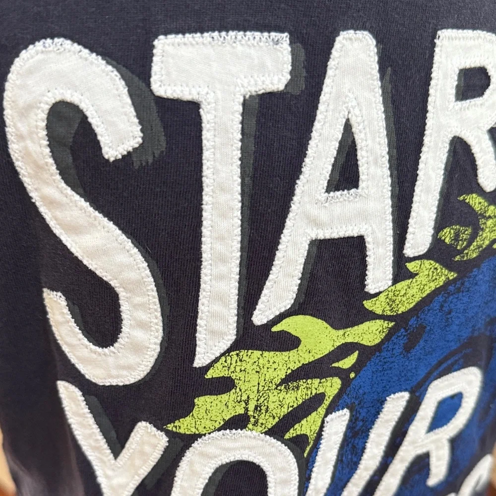 🏎️ Gymboree Navy 'Start Your Engines' Tee 🏁